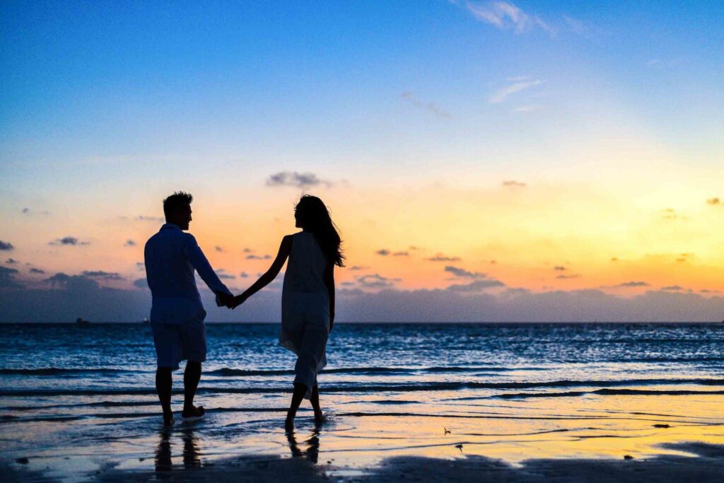 couple on beach